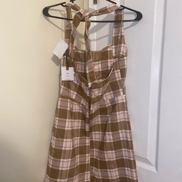 Brown Plaid Dress - Picture 5 of 6